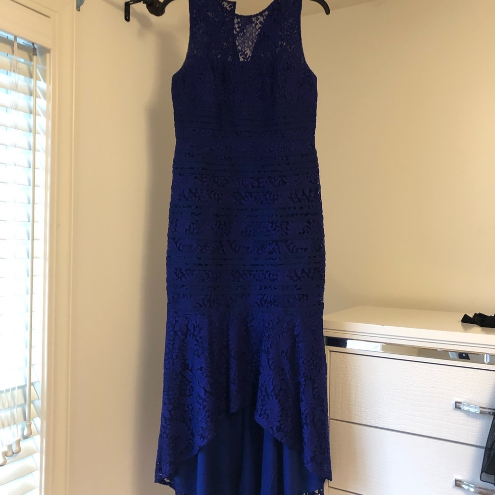 JS Collections royal blue lace dress formal